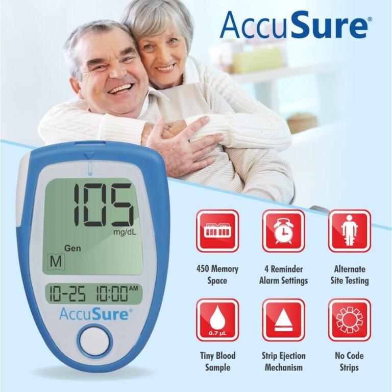AccuSure Instant Digital Glucometer Kit with 25 Strips - Image 5