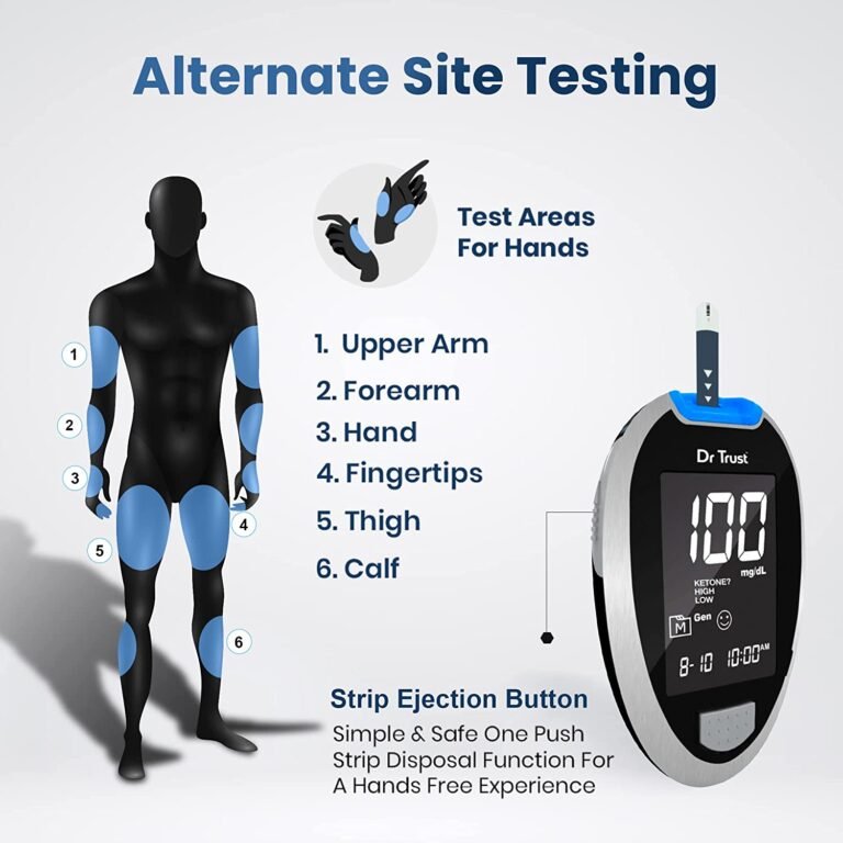 Dr Trust Test Strips – 50 Strips with Lancets | Blood Glucose Testing - Image 2