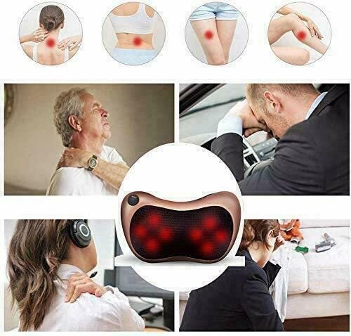 Electronic Neck Cushion Full Body Massager Pillow with Heat for Pain Relief - Image 4