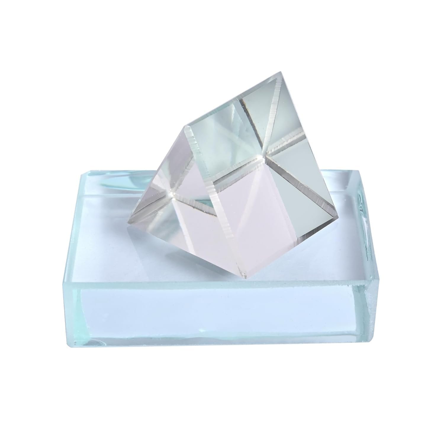 science experiment with glass-glass prism set - Image 5
