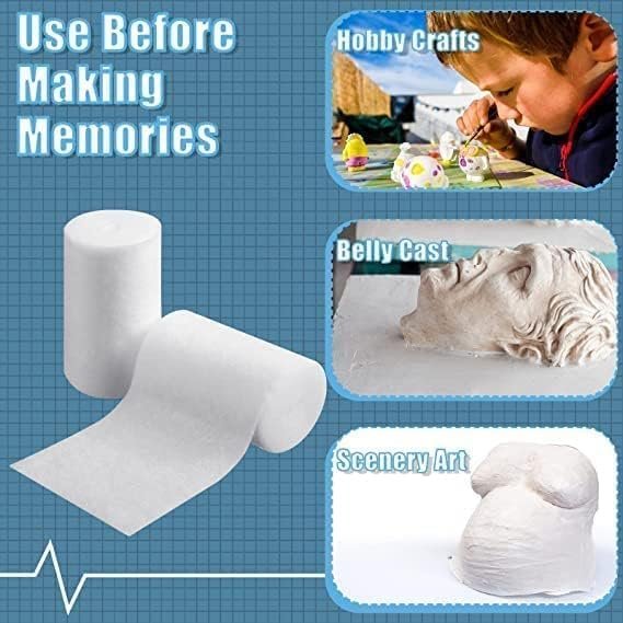 Pharmaceutical Cast Padding Cotton Wraps Cast Padding Soft Roll Plaster Size 10cm x 3m (Pack of 12) - Image 3