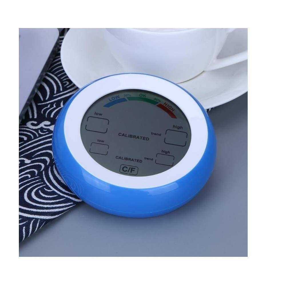 Digital Touch Screen Weather Station, Thermometer Hygrometer for Indoor, (Blue) - Image 3