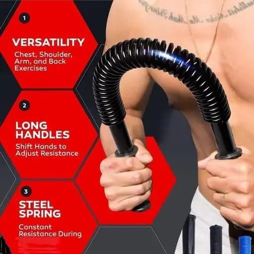 Professional Twister Spring Chest Expander, 20Kg, Heavy Duty, Upper Body Trainer, Arm Exerciser - Image 4