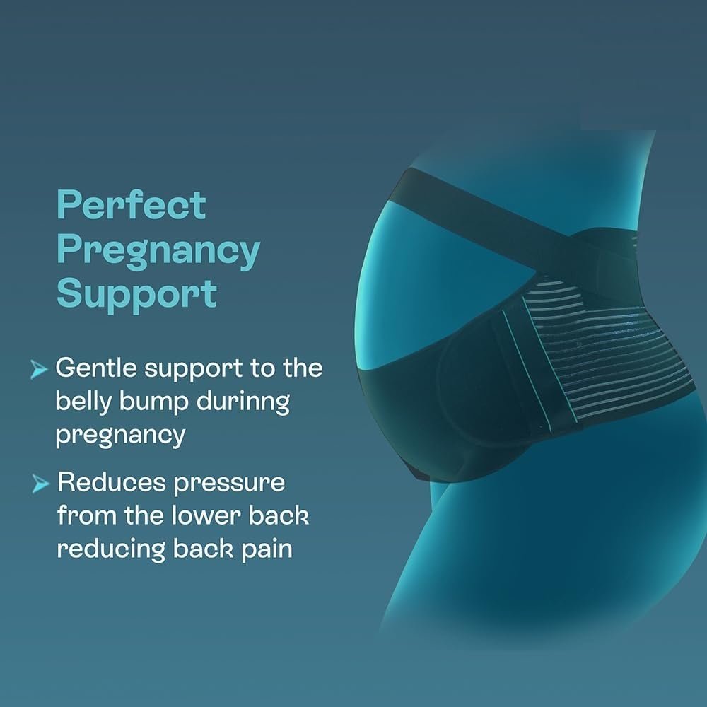 Pregnancy Support | Maternity Belt for Lower Back Pain Relief & Posture Support | Adjustable, Comfortable Design for Pregnent Women | Pack of 1 (Small) - Image 4