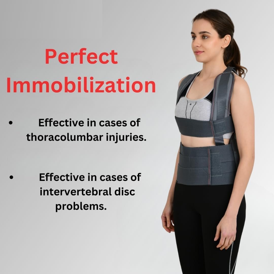 Premium Dorso Lumbar Spinal Brace | Support Belt for Back & Shoulder |Straightener Posture Corrector |(Universal) - Image 4