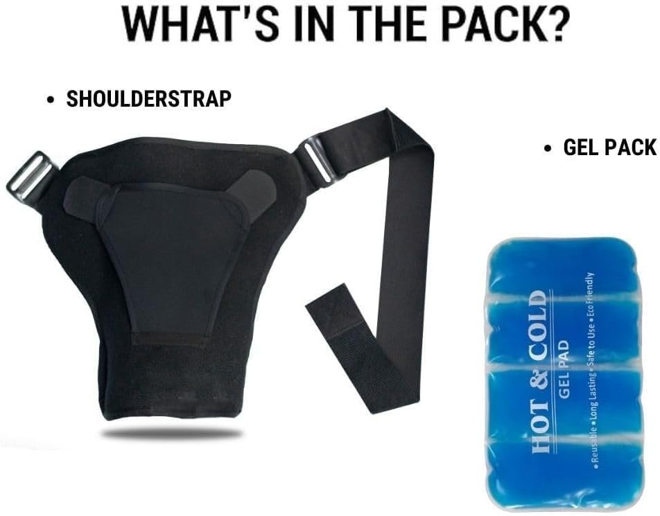 Shoulder Flex Brace with Reusable Ice Pack for Pain Relief - Image 4