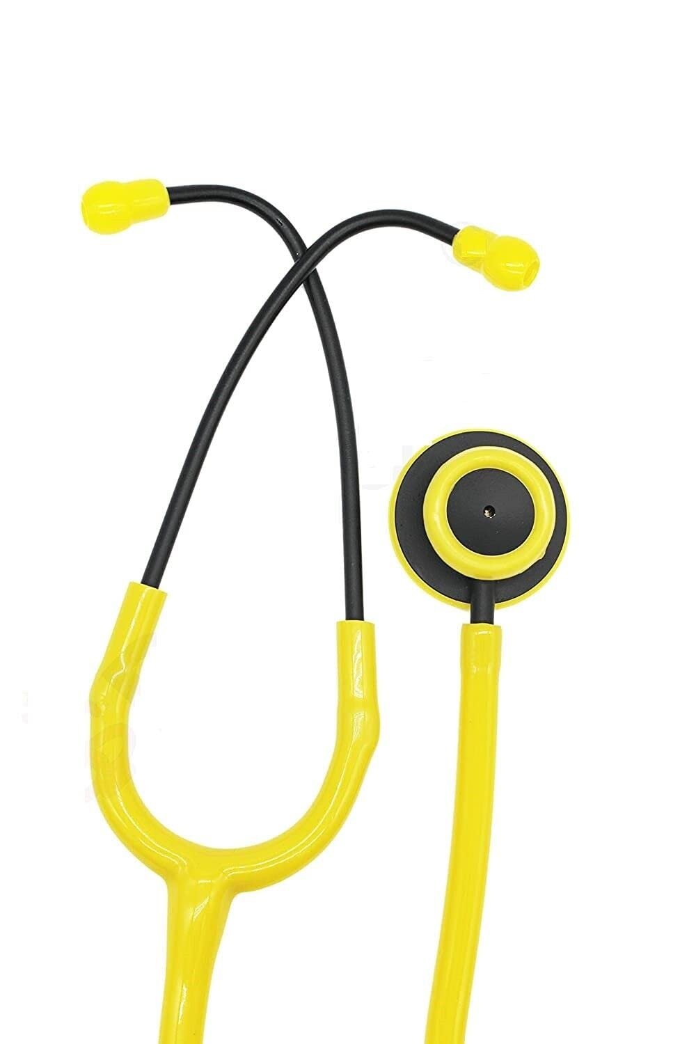 Yellow Stethoscope for Doctors/Medical Student/Nurse Special Design Matt Black - Image 2