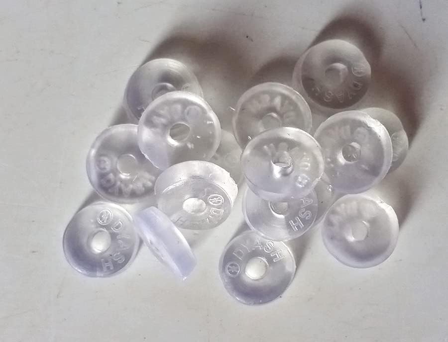 Pharmaceuiticals Round Shape Tap Washer (15 Pcs) Clear - Image 2