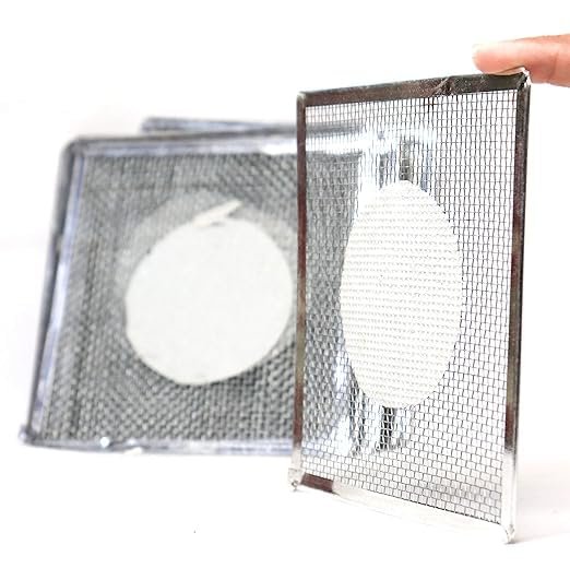 Laboratory Wire Gauge Set with Frame, 6 Pieces, Filter Paper Center for Bunsen Burner Experiments (6) - Image 4