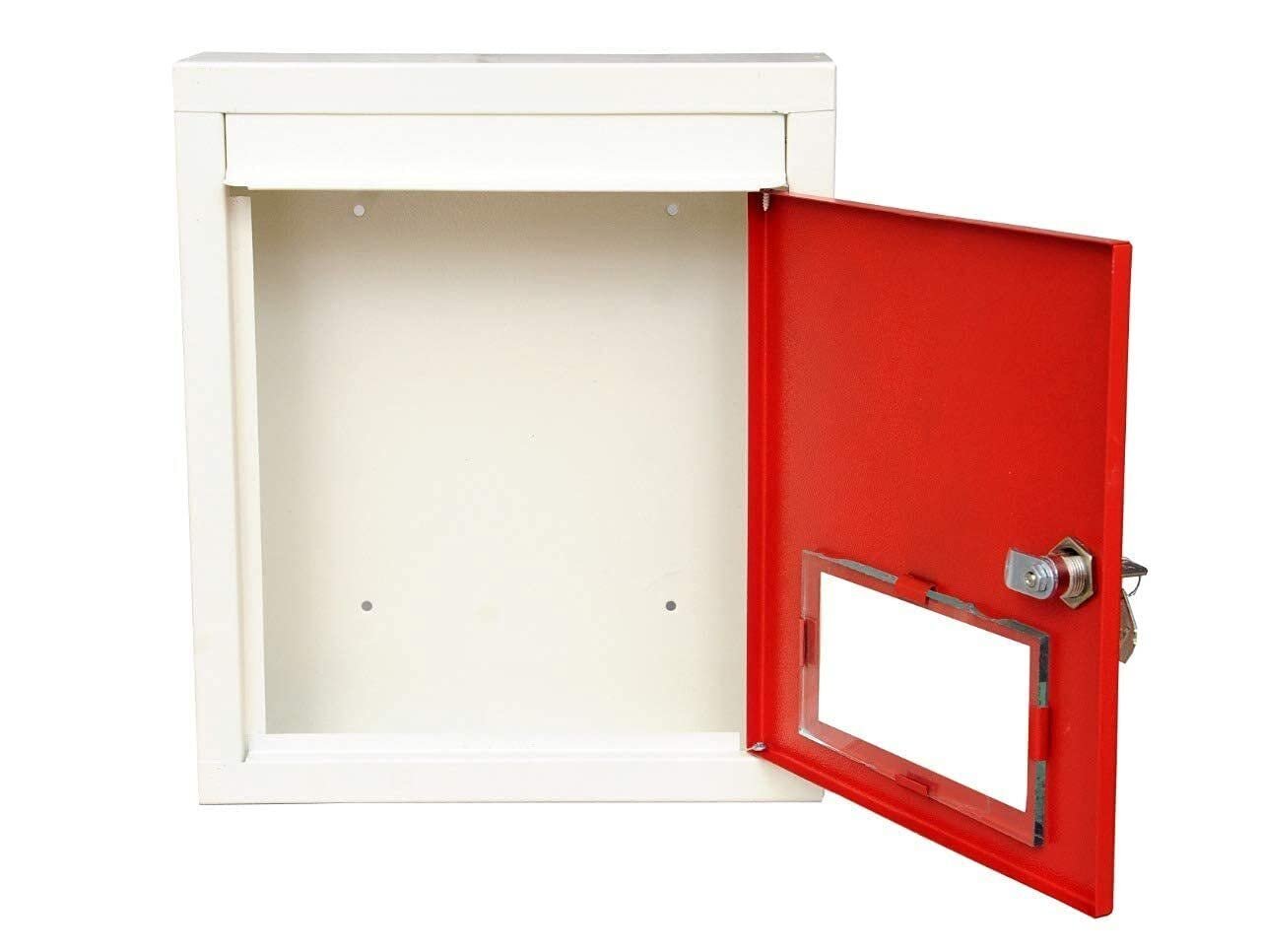 Letter Box for Home, Wall Mount Stand, High Grade Metal Wall Mount Shelf, (Red) - Image 6