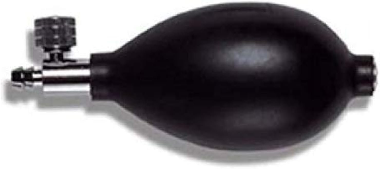 Blood Pressure Monitor Bulb with Valve Latex - Black - Accurate and Reliable Replacement Bulb for Your BP Monitor-1 - Image 3