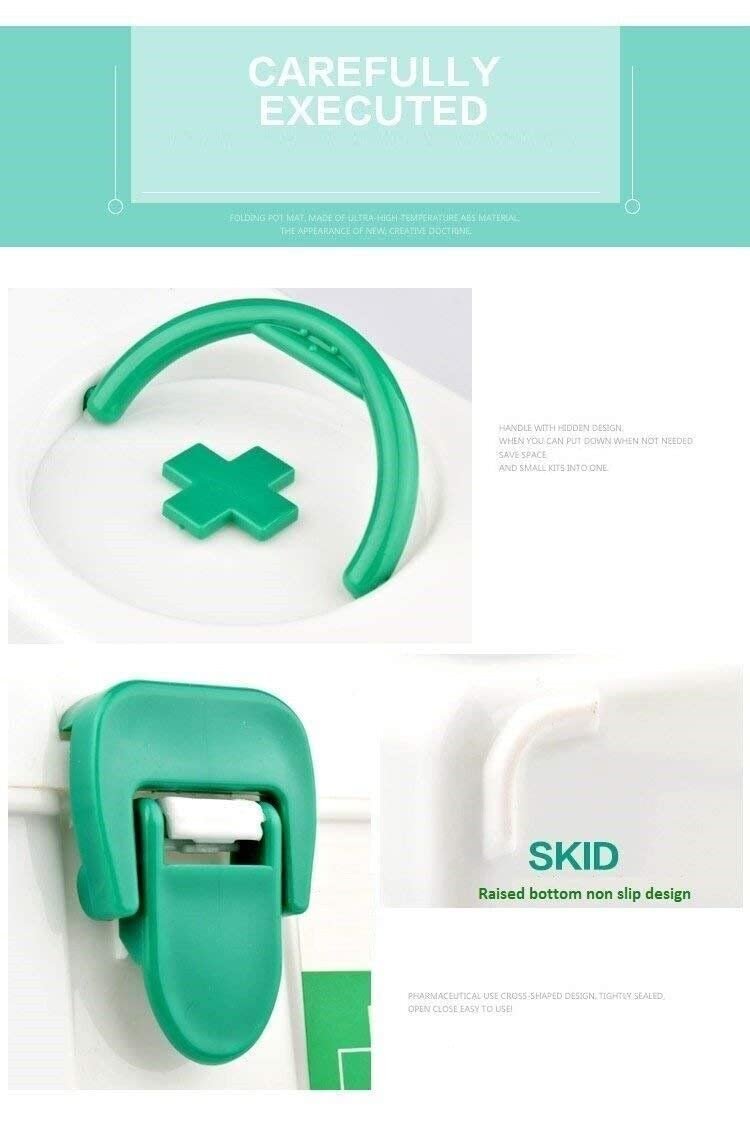 Portable Plastic First Aid/Medicine Storage Box (White, Medium) - Image 4