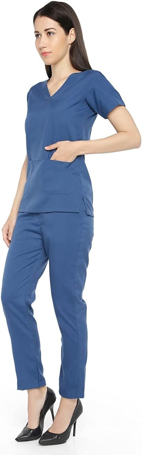 Womens Scrub Suit - Ideal for Doctors and Dentists (Classic).Polycotton Material (46) - Image 2