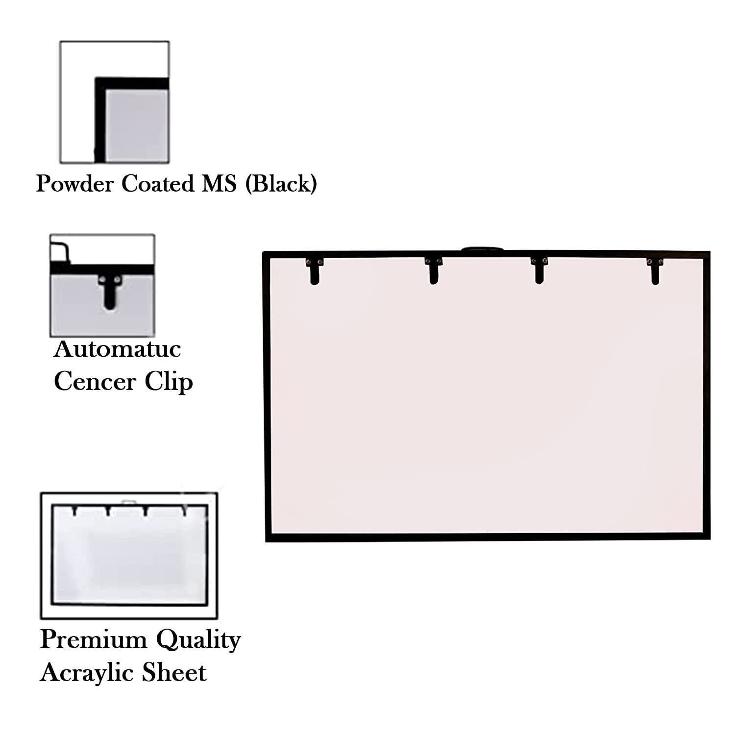 LED X-Ray Black Frame with Dimmer to Adjust Brightness and Automatic Film - Image 3