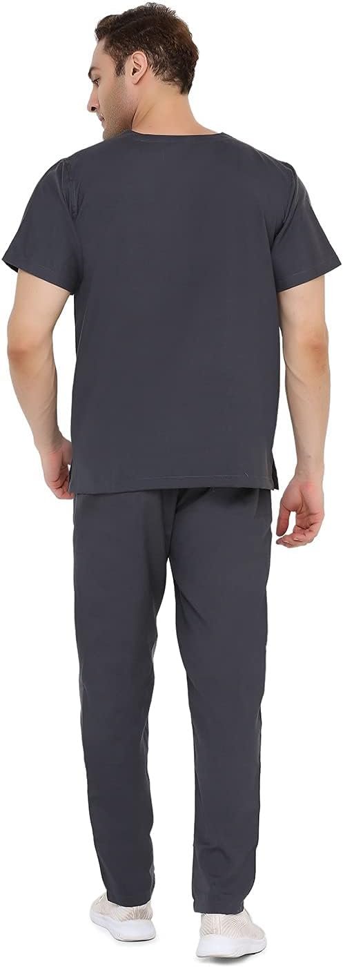 Mens Scrub Suit - Ideal for Doctors, Dentists and Healthcare Professionals.(Classic) Pyjamas Included (XL) - Image 4