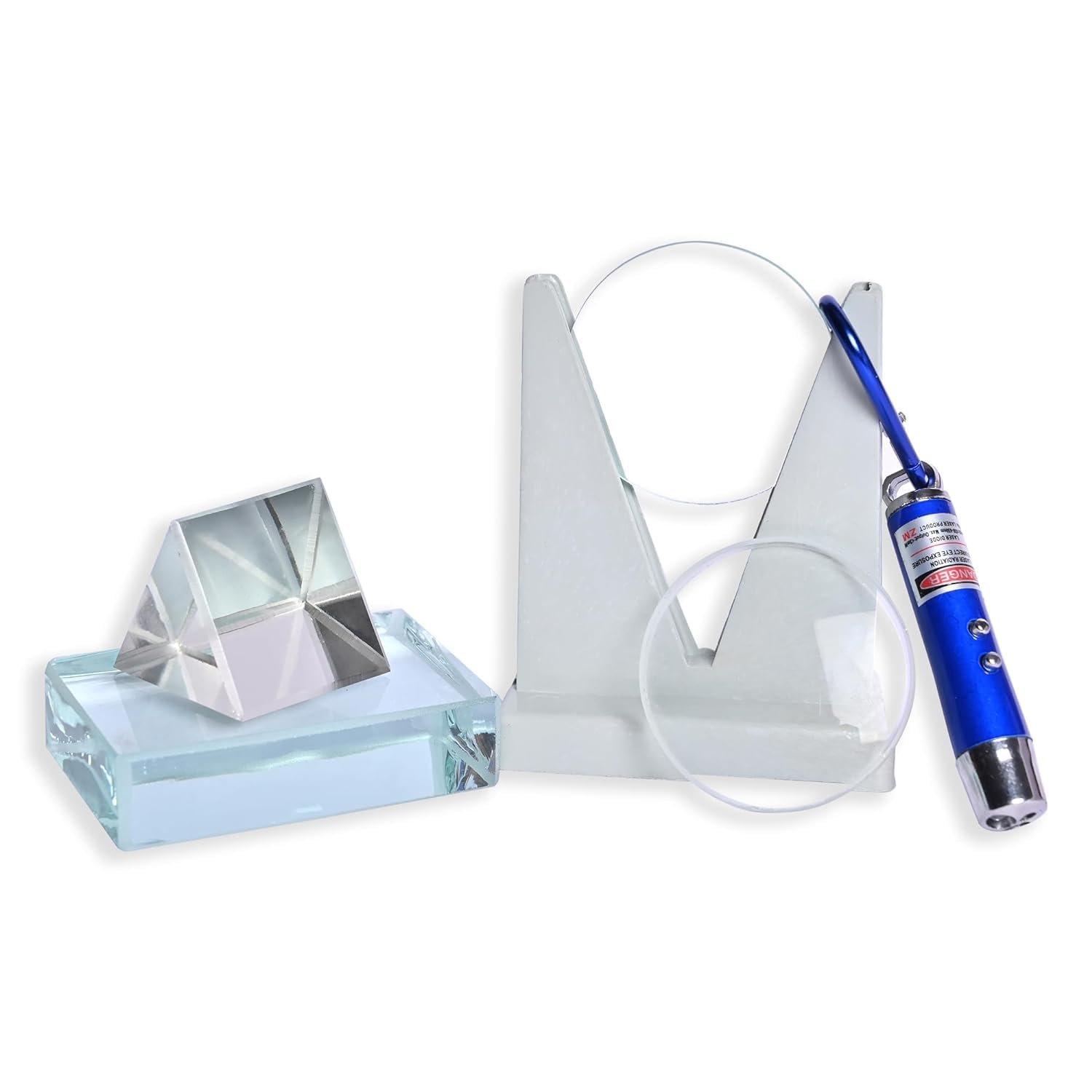 science experiment with glass-glass prism set - Image 2