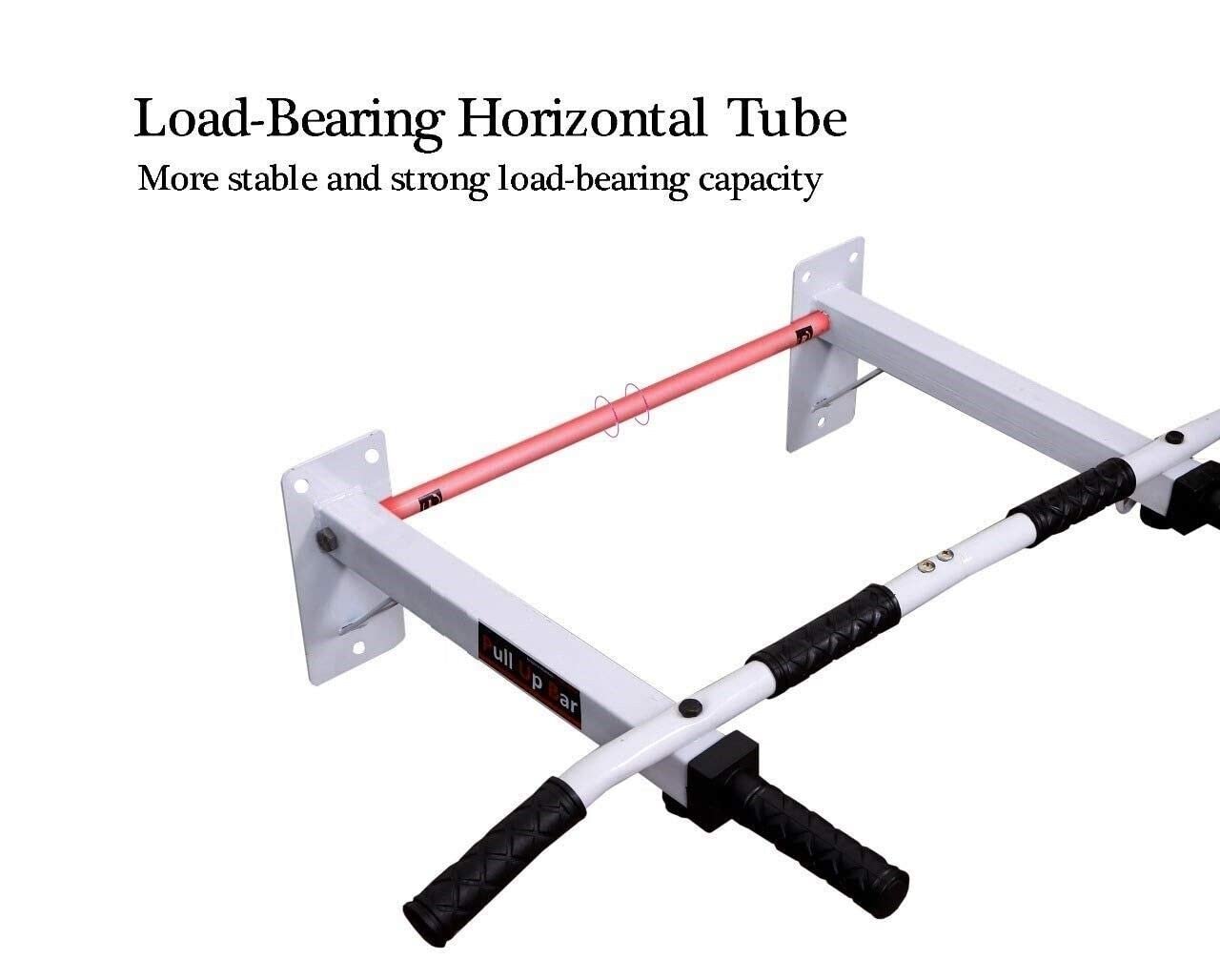 Pull Up Bar Wall Mounted Chin Up Bar with 2 Ropes - Image 3