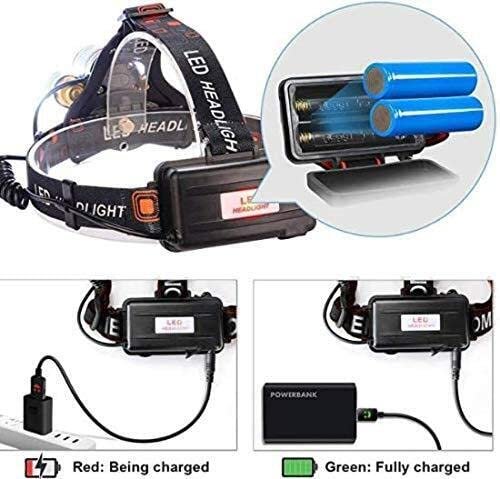 Headlamp Rechargeable Headlight with 3 Lights 4 Modes, 6000 Lumen Super Bright - Image 5