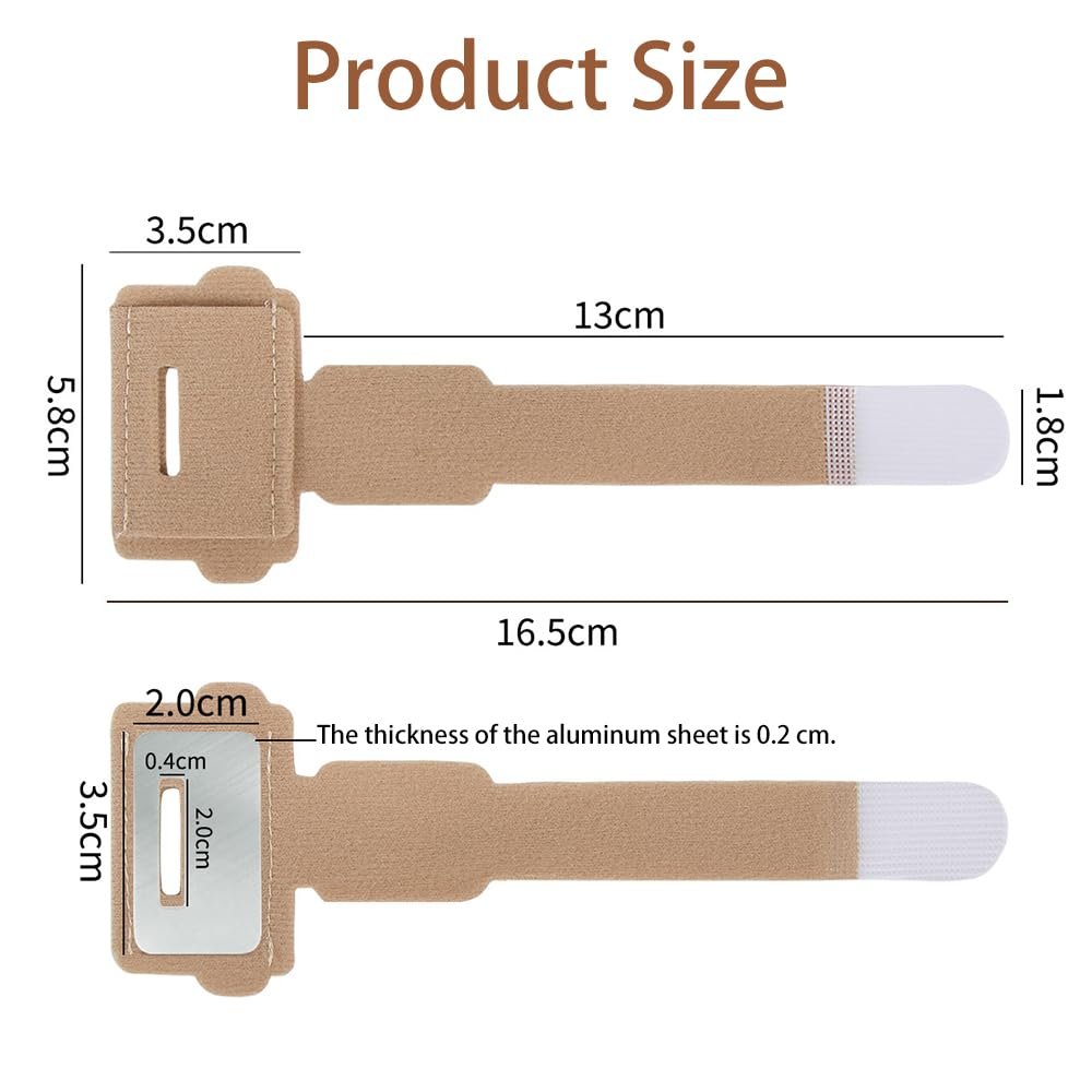 2pcs Hammer Toe Corrector for Women & Men, Reusable Fabric Hammer Toe Straightener for Broken Toes, Hammer Toe Splint Protector with Cushion Bandage - Image 2