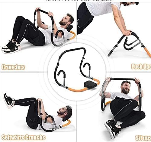 AB Cruncher Rocket Twister Total Six Pack Abs Fitness Pump Roller Slider Power Tummy Trimmer Ab Exerciser, Black - Image 4