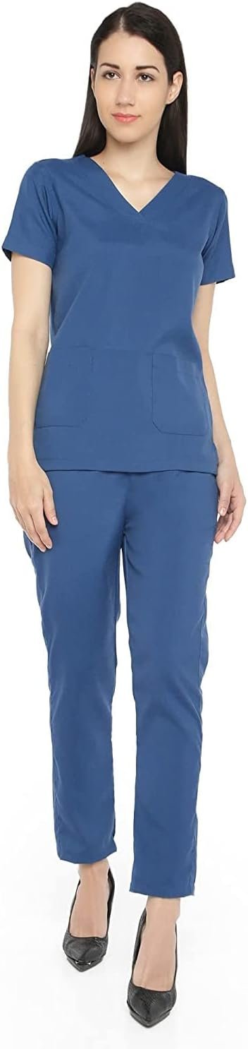 Womens Scrub Suit - Ideal for Doctors and Dentists (Classic).Polycotton Material (46) - Image 3
