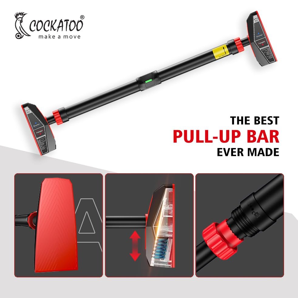 Pull Up Bar for Home Adjustable No Screw 200kg Capacity - Image 5