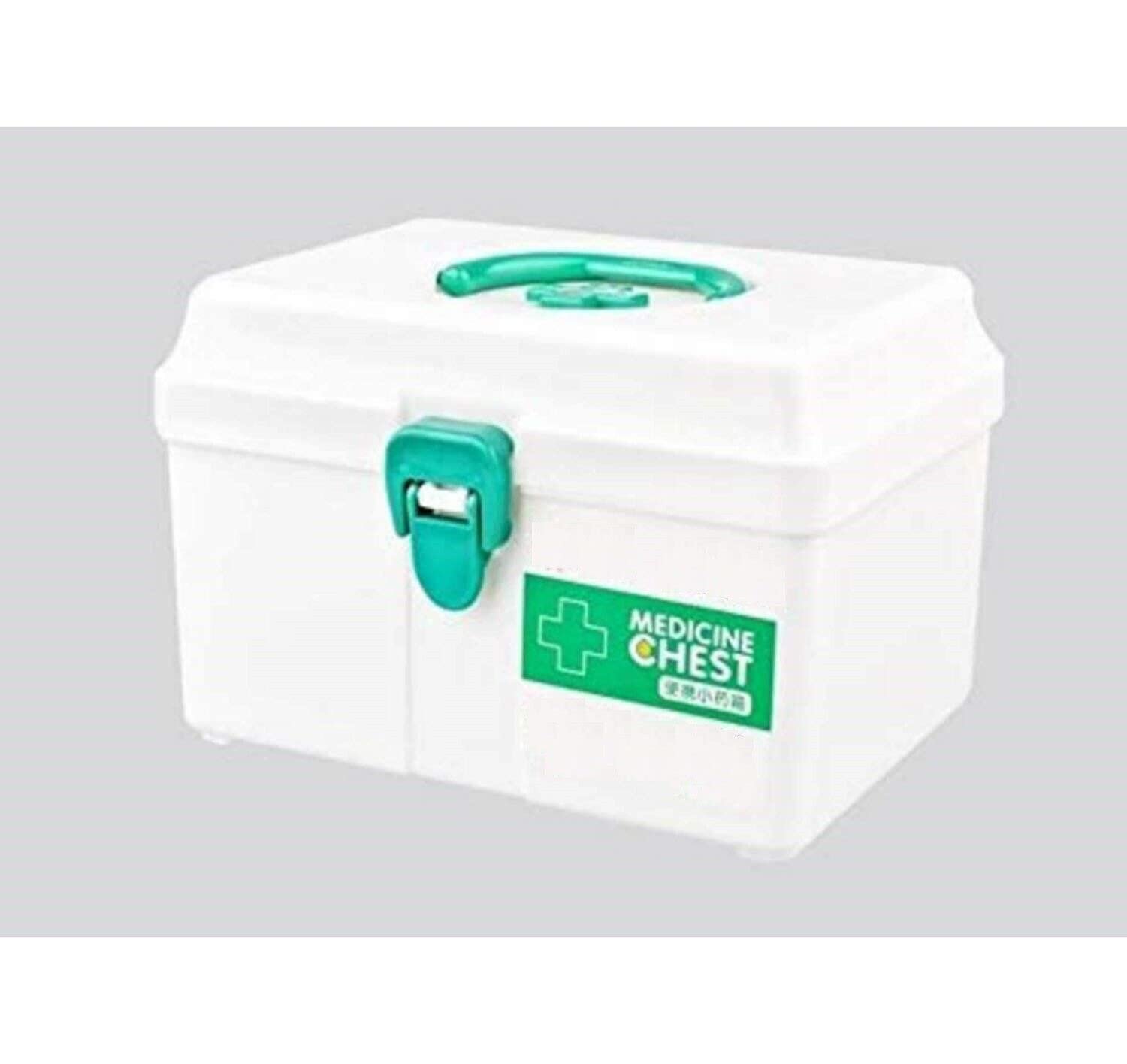 Portable Plastic First Aid/Medicine Storage Box (White, Medium) - Image 6
