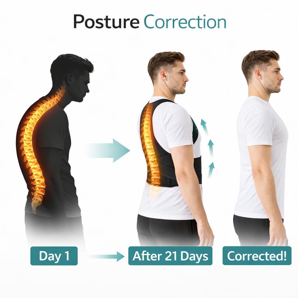 Posture Corrector for Men & Women Adjustable Back Brace - Image 4