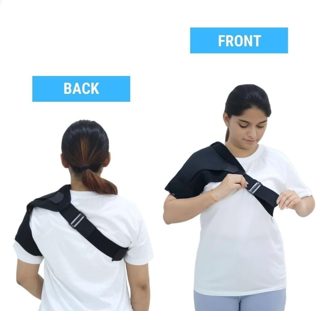 Shoulder Flex Brace with Reusable Ice Pack for Pain Relief - Image 2