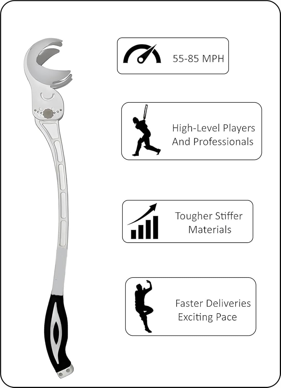 Ball Thrower Adjustable Heavyduty Cricket Side Arm Ball Thrower(Pack of 1 only) - Image 3