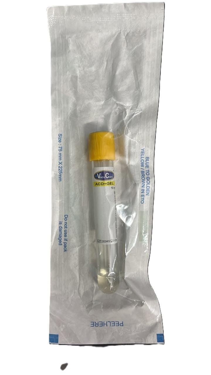 ACD Gel Tubes for PRP 10ml, Pack of 10 Blood Collection Tubes - Image 3