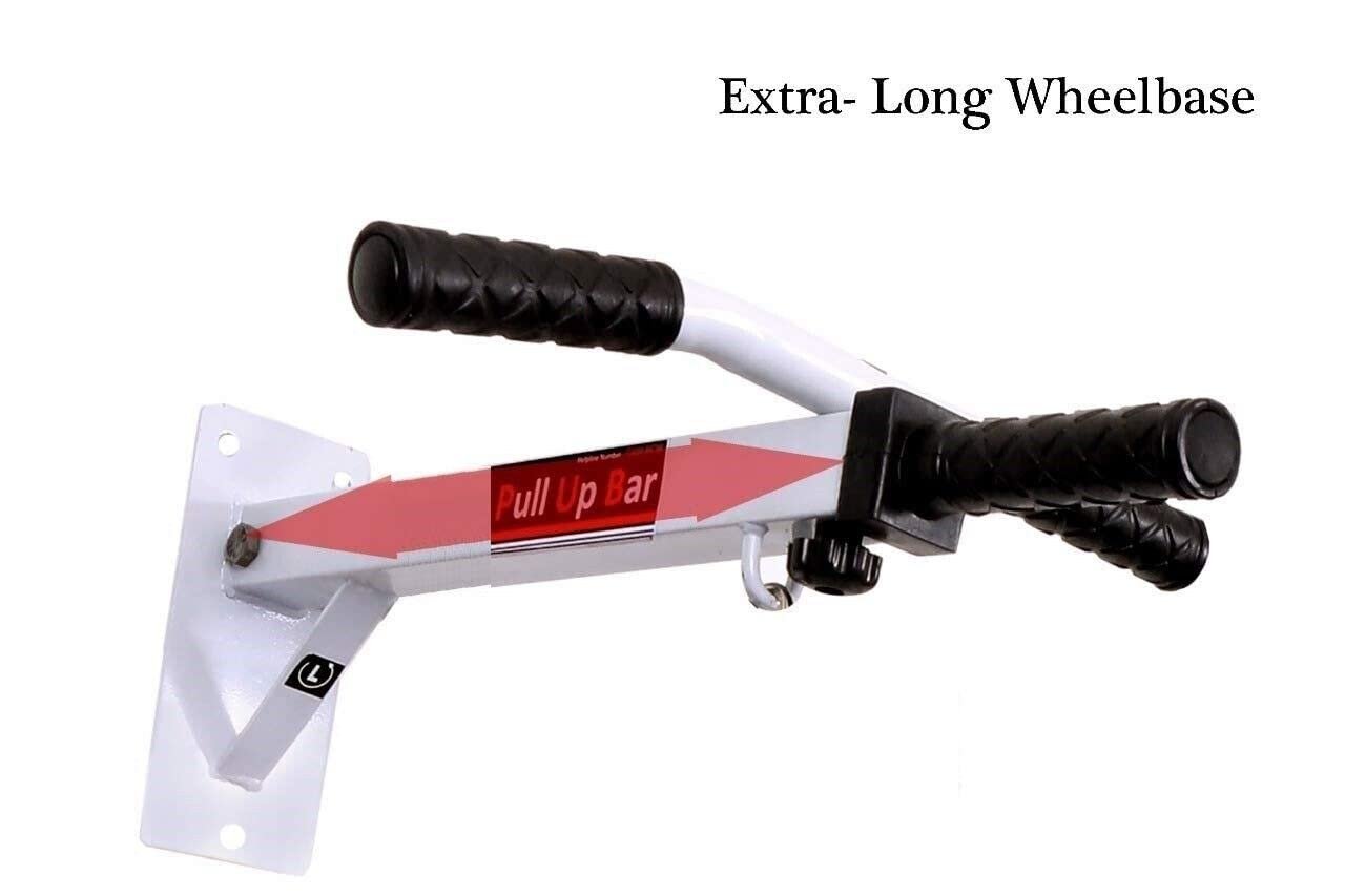 Pull Up Bar Wall Mounted Chin Up Bar with 2 Ropes - Image 4