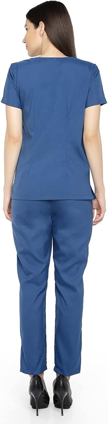 Womens Scrub Suit - Ideal for Doctors, Dentists and Healthcare Professionals. (Classic) Polycotton Material (40) - Image 5