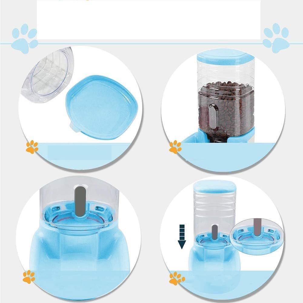 Twin Deluxe Pet Food & Water Bowl for Dogs & Cats - Image 3