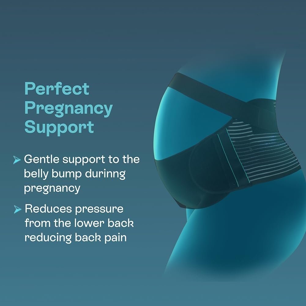 Pregnancy Support | Maternity Belt for Lower Back Pain Relief & Posture Support | Adjustable, Comfortable Design for Pregnent Women | Pack of 1 (Small) - Image 2