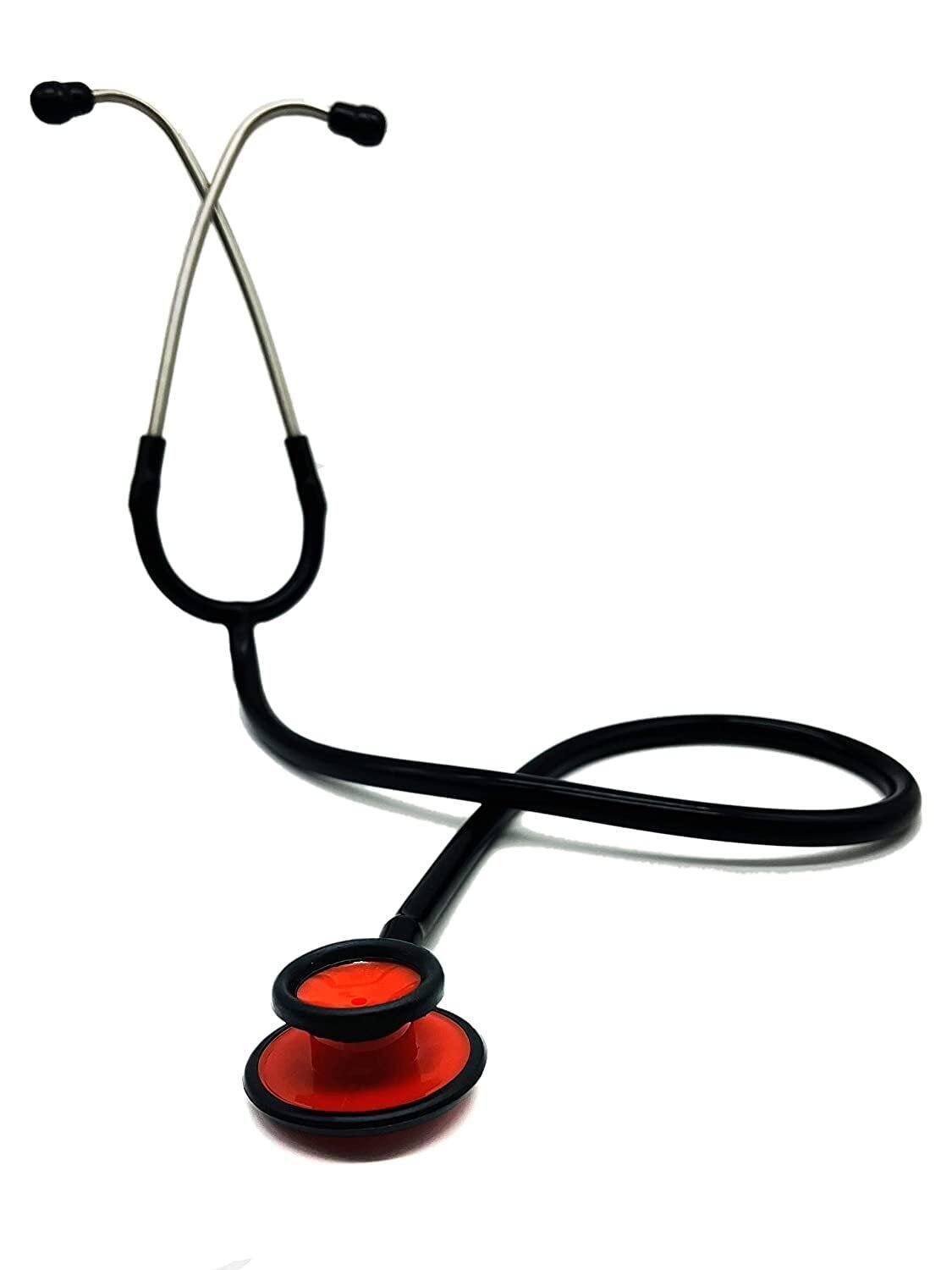 Red Stethoscope for Doctor Waterproof (Black Matte) - Image 3