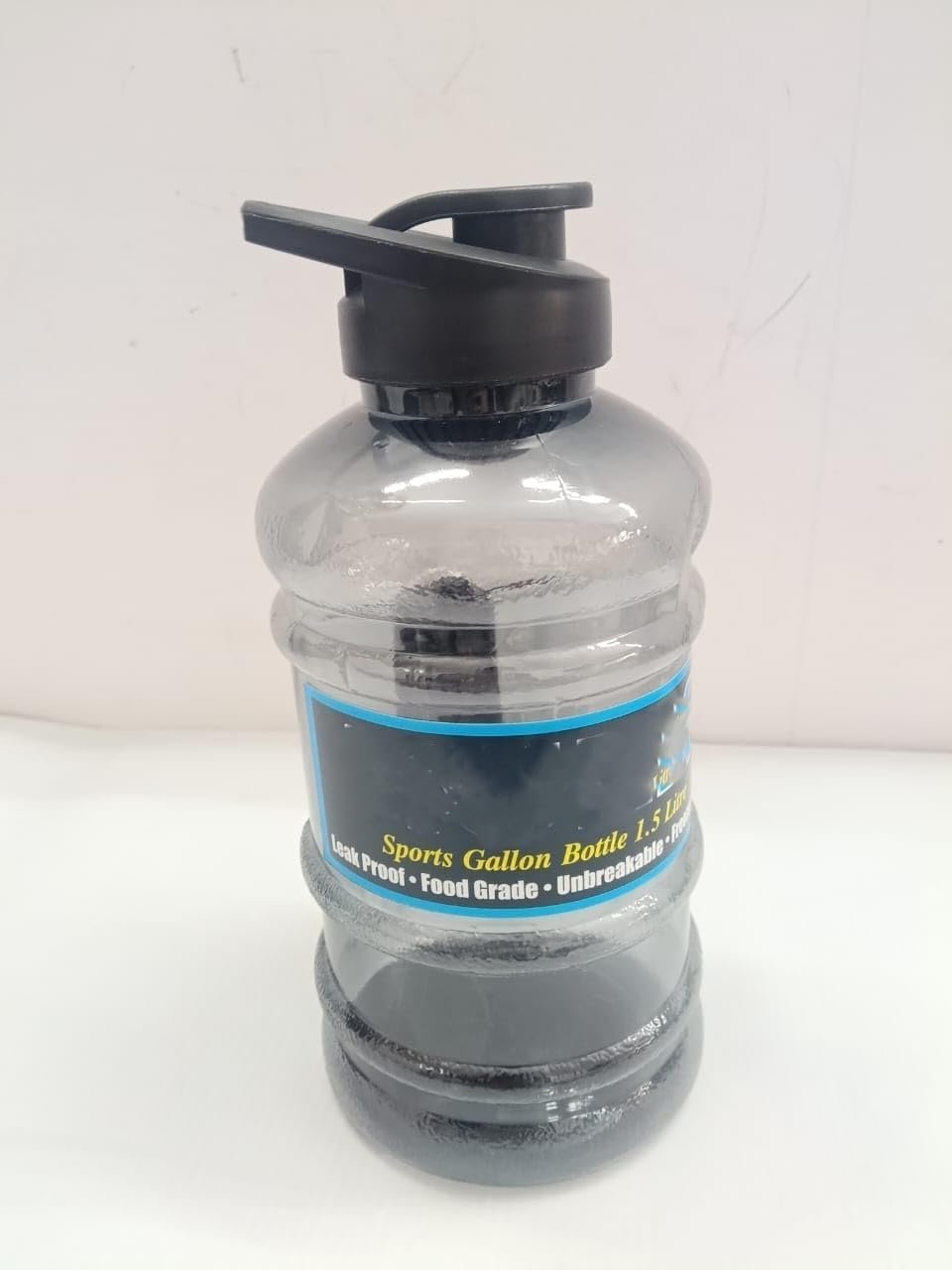 Gallon Protein Shaker Bottle 1.5 Liter (Black/Silver) (1) - Image 8