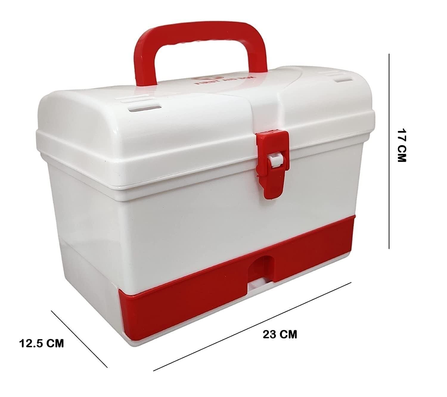 Multipurpose Plastic Medicine First Aid Kit Storage Box Cosmetic Organizer Box - Image 3