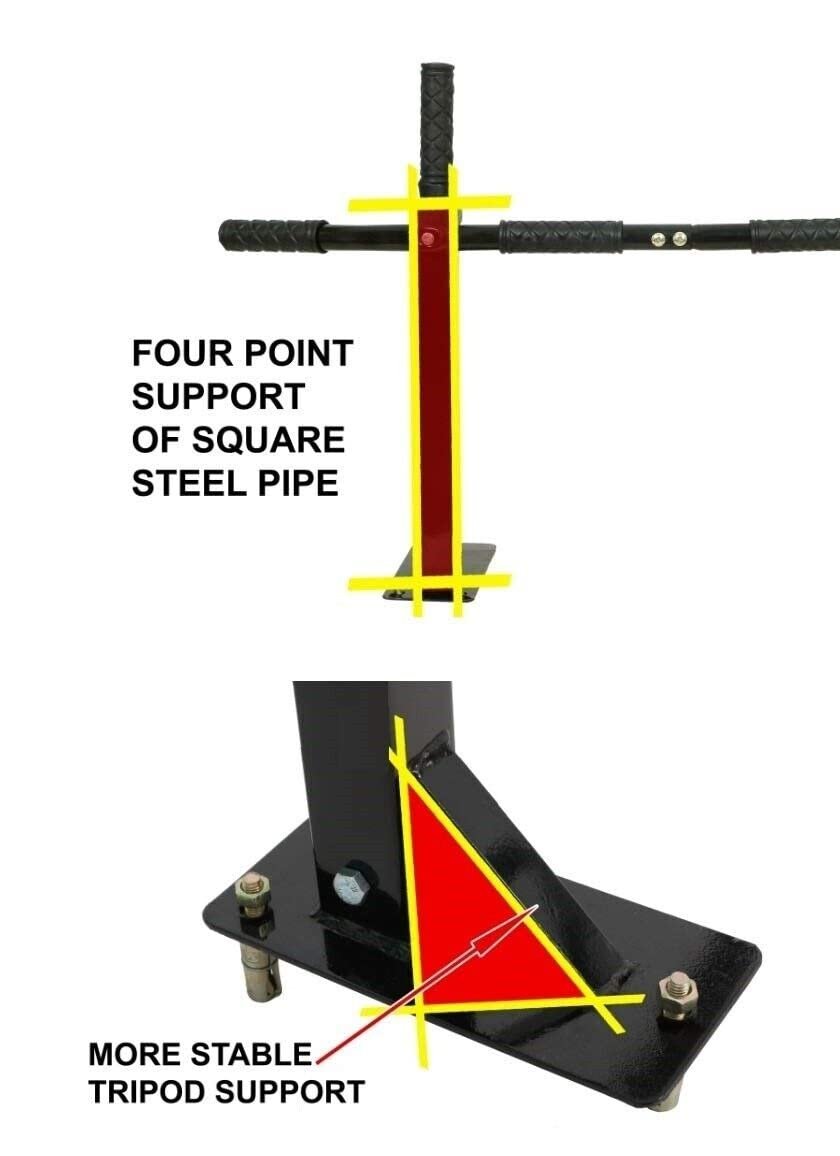 Pull Up Bar Wall Mounted Chin Up Bar Home Gym - Image 6