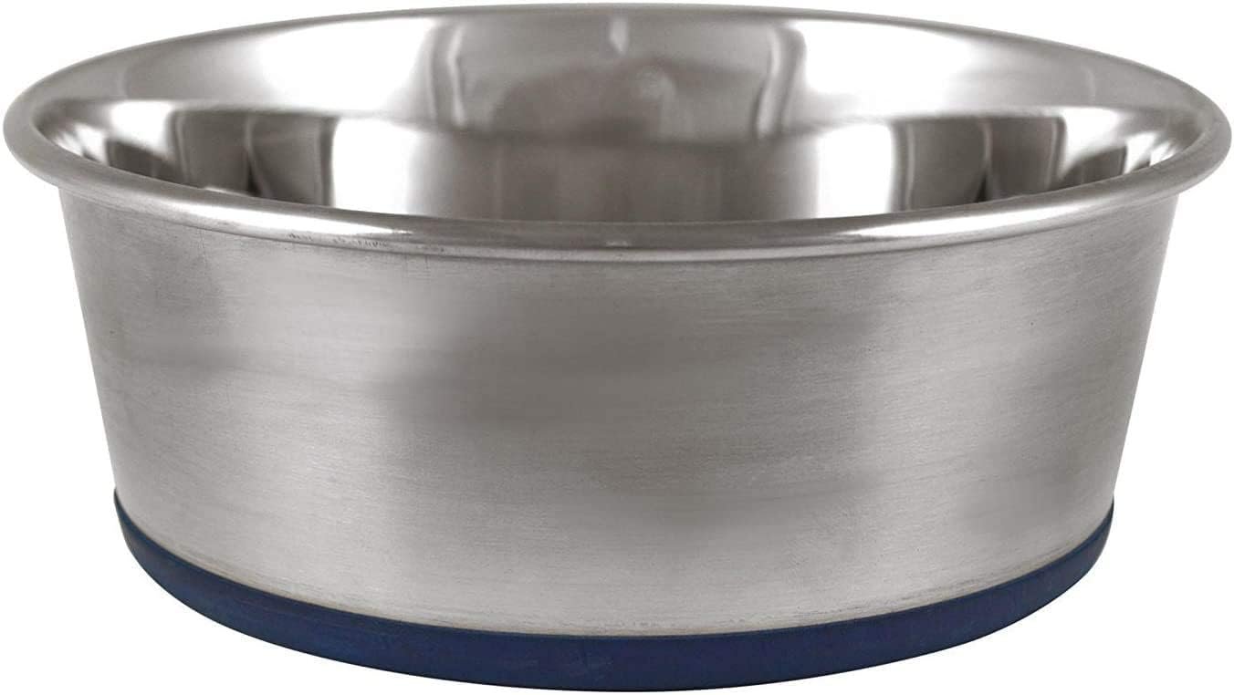 Dog Food Bowl |Feeder Bowls | Pet Bowl for Feeding Dogs Cats and Pets 1600 ml (Pack of 2) Pet Heavy Dog Bowl with 100% Silicon Bonded Rubber Base Stainless Steel - Image 6