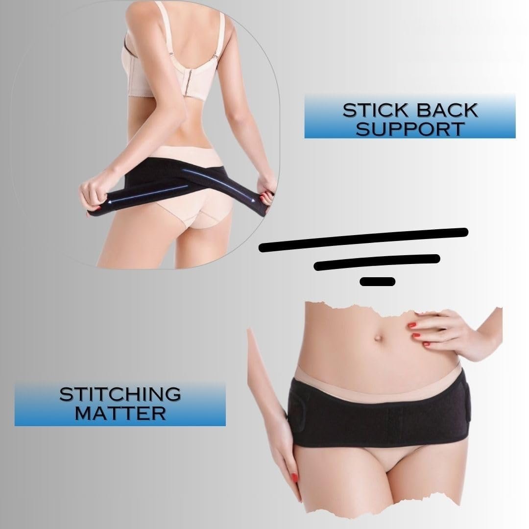 Back Belt- Lower Back Support Brace for Men and Women - Pelvic Support Belt - Trochanter Belt - Sciatica Pelvis Lumbar Hip Pain Relief (Regular) - Image 5