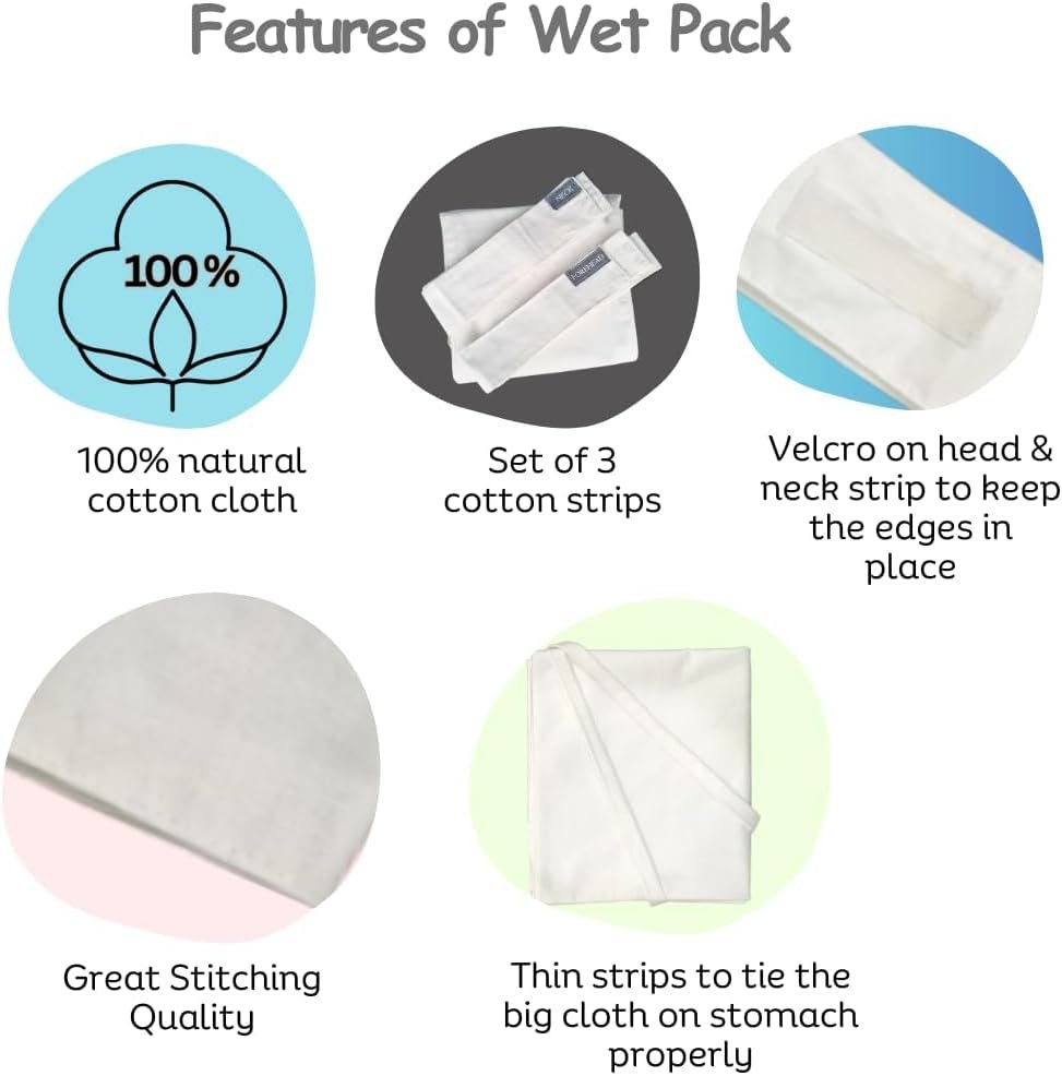 Wet Pack | Cotton Patti | Pain Relief | Cloth Bag | Pack of 1 - Image 3