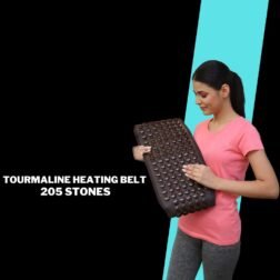 Heating Belt 205 Stones for Back Pain FAR Infrared Heating Spine Therapy Belt for Waist and Body Pain, Slimming, Improve Blood Circulation Immune System, Portable - Brown - Image 6
