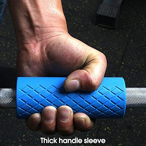 Gym Dumbbell and Barbell Grips | Fat Bar Grip fit Standard Barbell, Dumbell Handles, Bicep, Pull Up Bar, Rope Grips for Weight Lifting Fitness Training (Pack of 2) - Image 3