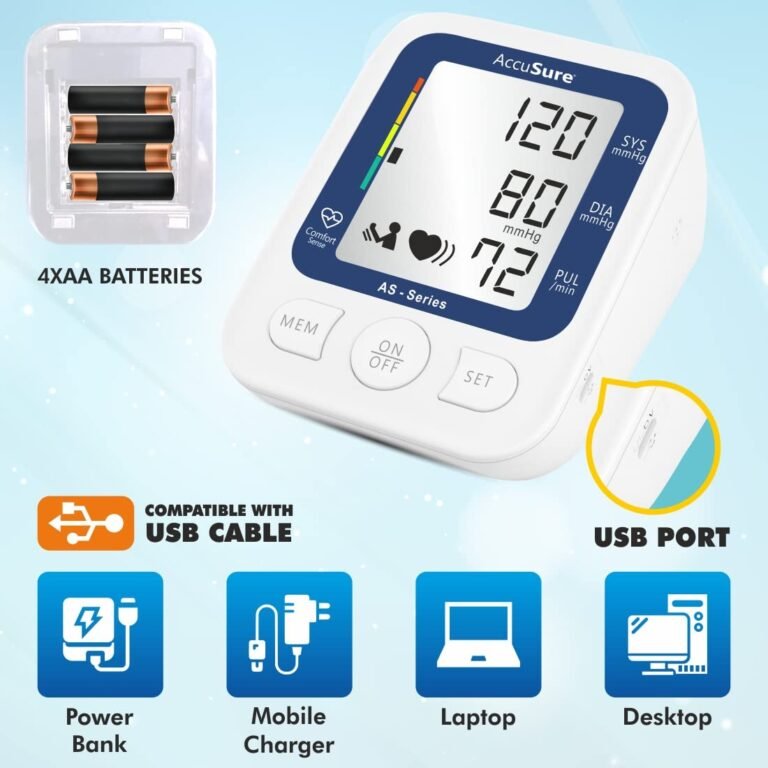 AccuSure AS Series Automatic Blood Pressure Monitor, White - Image 5