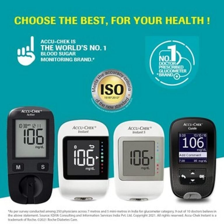 Accu-Chek Instant S Glucometer Kit with 10 Strips & Lancets - Image 2