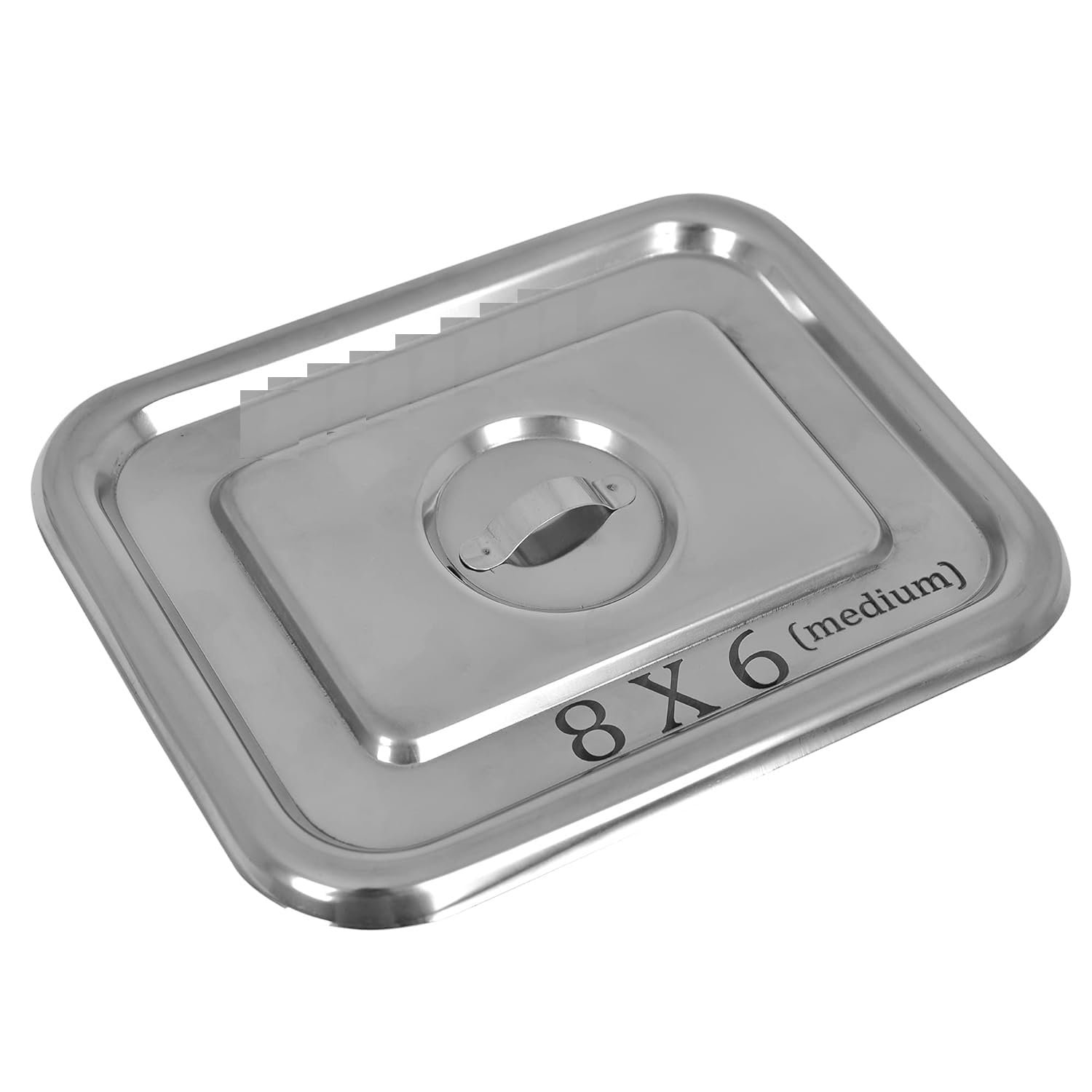 Instrument Tray 8x6, 8x3 inch Heavy Duty Stainess Steel - Image 2