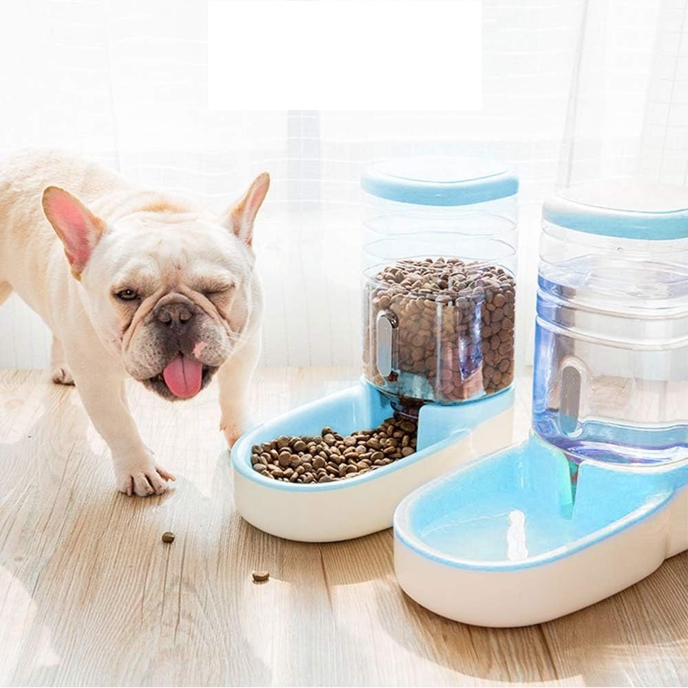 Twin Deluxe Pet Food & Water Bowl for Dogs & Cats - Image 2