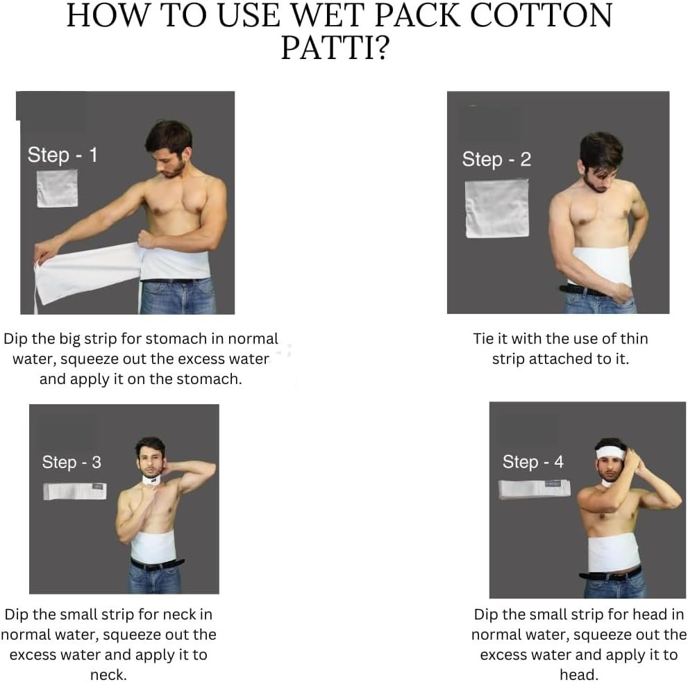 Wet Pack | Cotton Patti | Pain Relief | Cloth Bag | Pack of 1 - Image 4