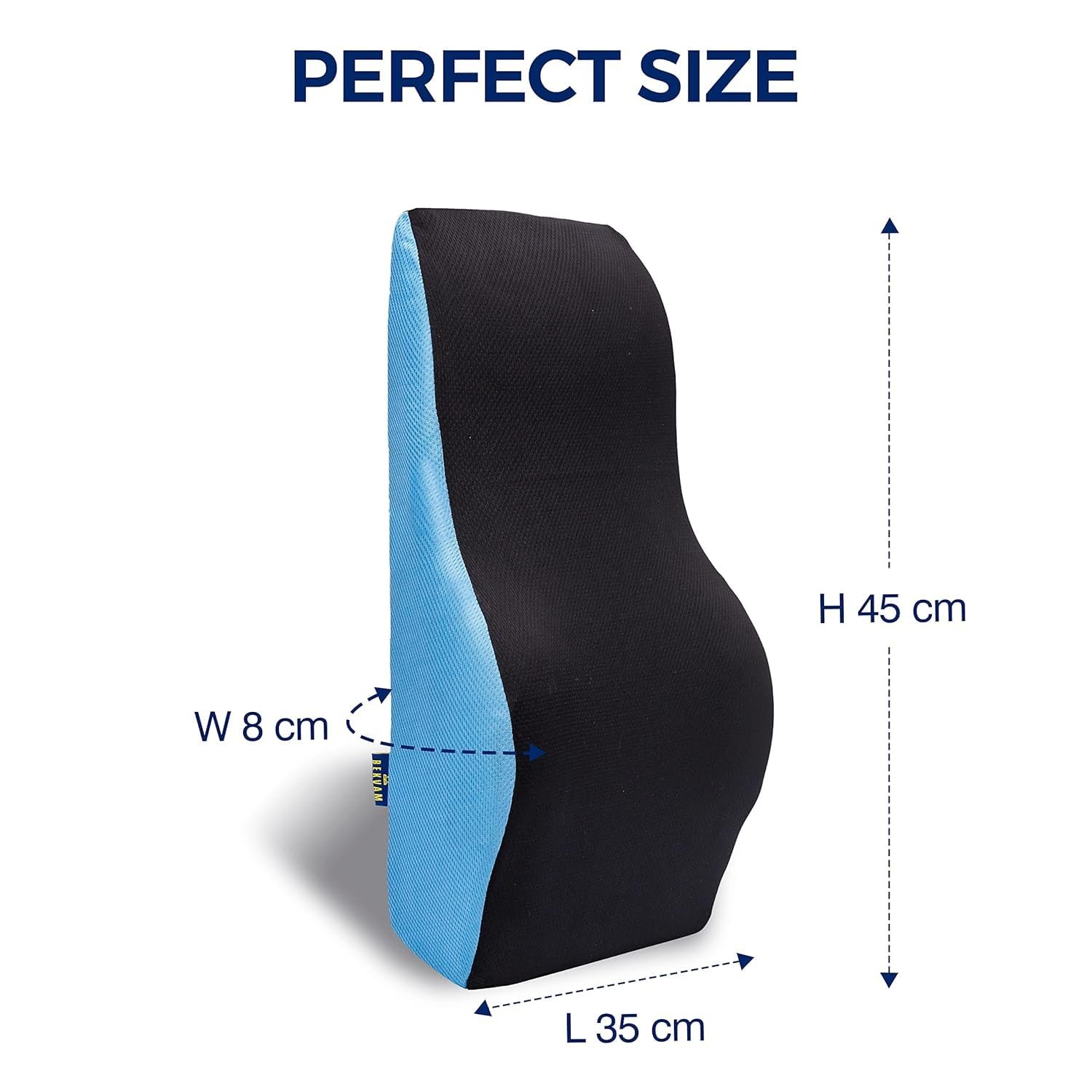 Orthopaedic Lumbar Support Back Rest for Chair(Blue) - Image 7